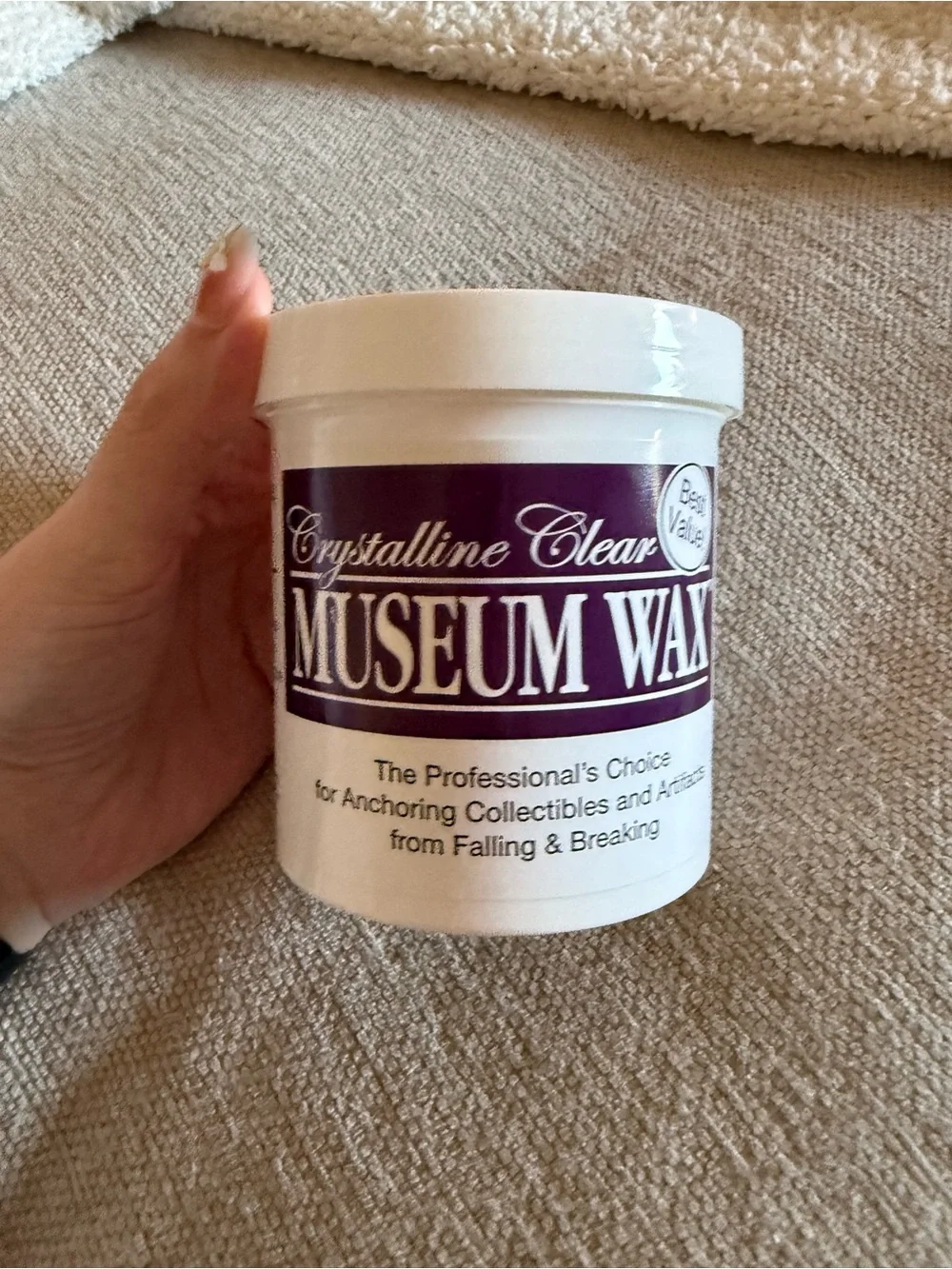 Crystalline Clear Anchoring Wax - White